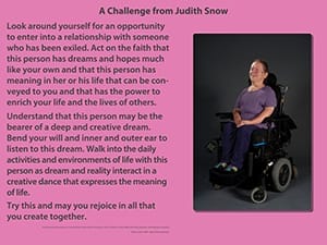 JUDITH SNOW Poster